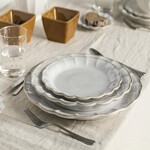 Serving plate diameter 34cm, VALENTINA, white (SALE)|Casafina