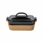 Baking container with cork bed 24cm | 0.9L, ENSEMBLE, black (SALE) | Casafina