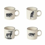 Mug - set of 4 pieces 0.35L, ELEMENTS, Fauna|Costa Nova