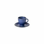 CASAFINA Šálek na kávu s podšálkem 0,08L POSITANO, modrá (tyrkysová)