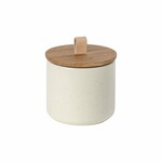 Container with oak lid dia.15x14|1.35L, PACIFICA, white (vanilla)|Casafina