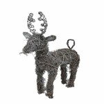 Deer decoration, grass/wicker, natural, h. 73cm|Ego Dekor