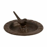 Sundial with birdbath, dia. 24cm, cast iron|Esschert Design