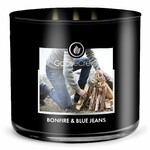 Candle MEN'S COLLECTION 0.41 KG BONFIRE & BLUE JEANS, aromatic in a jar, 3 wicks|Goose Creek