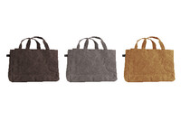 Waxed canvas shopping bag, 25x34cm, package contains 3 pieces!|Esschert Design