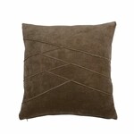Pillow UNEVEN PINTUCK, 45x45cm, gray|taupe|Ego Dekor