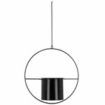 Flowerpot holder WINDOW DRESSING PLANTER hanging, black, diameter 35cm|Esschert Design