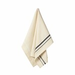 Tea towel 70x50cm, set of 2, FRENCH STRIPES, Black|Casafina