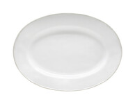 Oval tray 30cm, BEJA, white&cream|Costa Nova