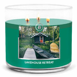 Candle 0.41 KG LAKEHOUSE RETREAT, aromatic in a jar, 3 wicks|Goose Creek