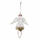 Curtain angel with a heart, gold, 13.5x27x1.2cm, pc|Ego Dekor