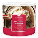 Candle 0.41 KG HOT COCOA & PEPPERMINT, aromatic in a jar, 3 wicks|Goose Creek