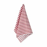 Ręczniki 70x50cm, 2 szt., PASKI, Klasyczny czerwony|Casafina
