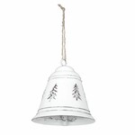 Tree bell, white, 11x17x11cm, pc|Ego Dekor