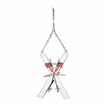 Ski hanger, white, 12x27x2.5cm, pc|Ego Dekor