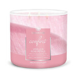 AROMATHERAPY candle 0.41 KG VANILLA & ROSE PETALS, aromatic in a jar, 3 wicks|Goose Creek