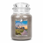 Candle 0.68 KG BOARDWALK MAHOGANY, aromatic in SP|Goose Creek jar