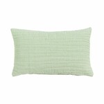 Pillow UNEVEN STITCHING, green|light, 30x50cm|Ego Dekor