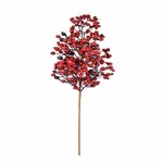EGO DEKOR Větev dekorativní plody, červená, 20x65x10cm, ks