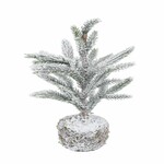 Tree in a decorative snowy moss cover, green, 18x43x18cm, pc|Ego Dekor