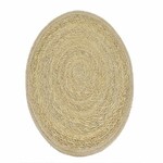 NL Placemat|mat, sea grass, natural, diameter 38cm|Van Der Leeden 1915