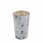 EGO DEKOR Obal na květináč POPLAR s igelitem, kulatý, šedá/bílá, 15x15x0cm, ks