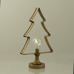 LED Tree candlestick, gold washed, does not contain batteries, 46cm|Ego Dekor