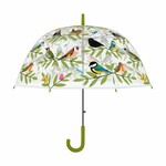 Deštník průhledný s ptáčky CLUB, pr.83x82cm|Esschert Design