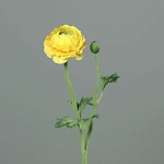 Artificial flower Buttercup flower/bud, yellow, 50cm|Ego Dekor