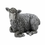 Figurka leżącej owcy, srebrna, 19,5x8,5x11,8cm (WYPRZEDAŻ)|Ego Dekor