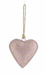 Sparkling heart curtain, pink, 16x16x2.5cm (SALE)|Ego Dekor