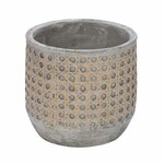 Rattan Deco flower pot cover, brown/grey, 15.3x15.3x14.7cm (SALE)|Ego Dekor
