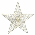 EGO DEKOR DOP Hvězda LED,50LED, baterie 3xAA, zlatá, 70cm