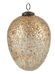 Hanging egg, glass, gold, diameter 15x21cm (SALE)|Ego Dekor