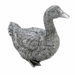 Goose figurine, silver, 28x16x26cm (SALE)|Ego Dekor
