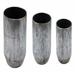 Fly flower pot cover, metal, silver/turquoise, 23.5x23.5x22cm, set of 3 pieces! (SALE)|Ego Decor