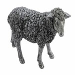 Sheep figurine, silver, 32x12.7x22.4cm (SALE)|Ego Dekor