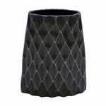 Modern vase, aluminium, grey, 15x10x26cm|Ego Dekor