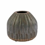 Váza Seagull, šedá/antik, 15x15x20cm (DOPRODEJ)|Ego Dekor