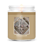 1-wick candle 0.2 KG BURLWOOD & OAK, aromatic in a tin with a metal lid|Goose Creek