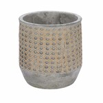 Rattan Deco flower pot cover, brown/grey, 14.5x14.5x21.5cm (SALE)|Ego Dekor