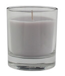 Candle in glass SILEA, dia. 9cm, grey|stone|Ego Dekor