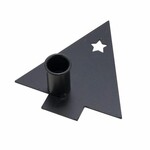 VZ 2021 Metal candlestick, black tree, 14.5x13x5cm (SALE)|Ego Dekor