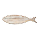 Deska do krojenia Ryba OCEAN, 50x14x1,5cm, akacja rustykalna, biała patyna|TaG WoodWare