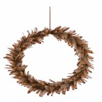 Wreath made of feathers, 45x45x4cm, pc (SALE)|Ego Dekor