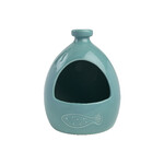 Pojemnik na sól Ryba OCEAN, średnica 14x18cm, ceramiczny, zielono-niebieski|TaG WoodWare