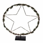 Decoration light LED wreath with a star, on a base, outside, 41x7x46cm, pcs *|Ego Dekor