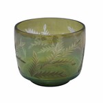 Svietnik sklenený TeaLight, svetlá zelená, 15x15x15cm (DOPREDAJ)|Ego Dekor