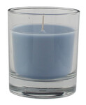 Candle in glass SILEA DOVE, dia. 8cm, blue|Ego Decor