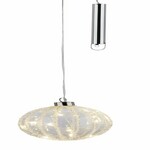 Závěs koule křišťálová LED skleněná s perličkami, baterie 2x AA, 12x80cm (DOPRODEJ)|Ego Dekor